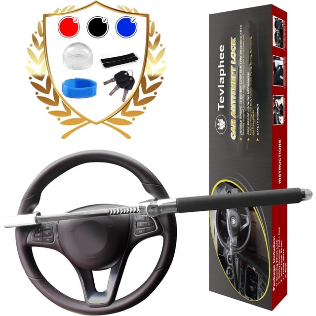 Steering Wheel Lock Anti Theft Car Device Universal Theft Prevention Car Lock Heavy Duty Secure