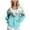 Mint Green, variant on frariair Women's Floral Print Full Zip Hooded Jacket Long Sleeve Oversized Sweatshirt With Pockets For Fall Fashion Pink S