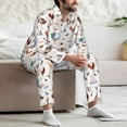 thumbnail image 7 of Goofa Farm Birds Goose for 2-piece Loungewear Set Men’s Sleepwear Set Soft PJs Cozy loungewear Comfy Sleep Set Winter Pajamas-Medium, 7 of 7