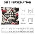 thumbnail image 5 of Nawypu  Valentine's Day Pillow Covers Red Black Hearts Decor White Throw Pillow Covers Valentine's Day Cushion Case Decoration for Sofa Couch, 5 of 5