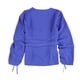 thumbnail image 2 of bar III Blusa de punto con pliegues para mujer, azul, mediana, 2 of 2
