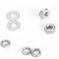 thumbnail image 4 of 662Pcs M2 Screw Set 304 Stainless Steel Pan Head  Machine Screw Flat Elastic Washer And Nut With Plastic Case And Wrench, 4 of 8