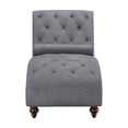 thumbnail image 3 of Lexicon Bonne Wood & Fabric Chaise with 1 Bolster Pillow in Dark Gray, 3 of 4