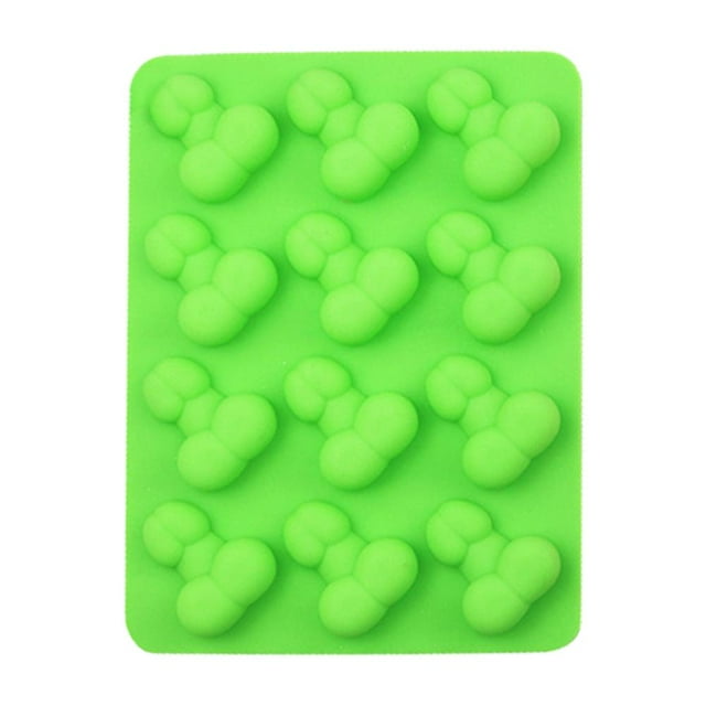 Silicona Sexy Y Divertido De 12 Cavidades, Molde Antiadherente Para Pasteles, Bandeja Para Hornear Para Diy, Pastel, Gelatina, Chocolate Cateissary HA042059-01
