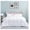 White, variant on Luxurious Palatial King/Super King Goose Down Comforter, 120 X 90 inches, UNIQUE Black Pinch Pleat, 600 Thread Count, 100% Egyptian Cotton Cover, 85 Oz Fill Weight, 750 Fill Power