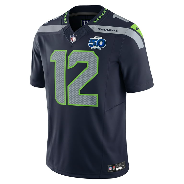 Men's Nike 12th Fan College Navy Seattle Seahawks 50th