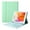 green, variant on Bluetooth Keyboard Case for iPad 2017/2018/Air1/Air2 9.7 inch Wireless Detachable iPad Keyboard Case with Pencil Holder for iPad 9.7 5th / 6th Generation
