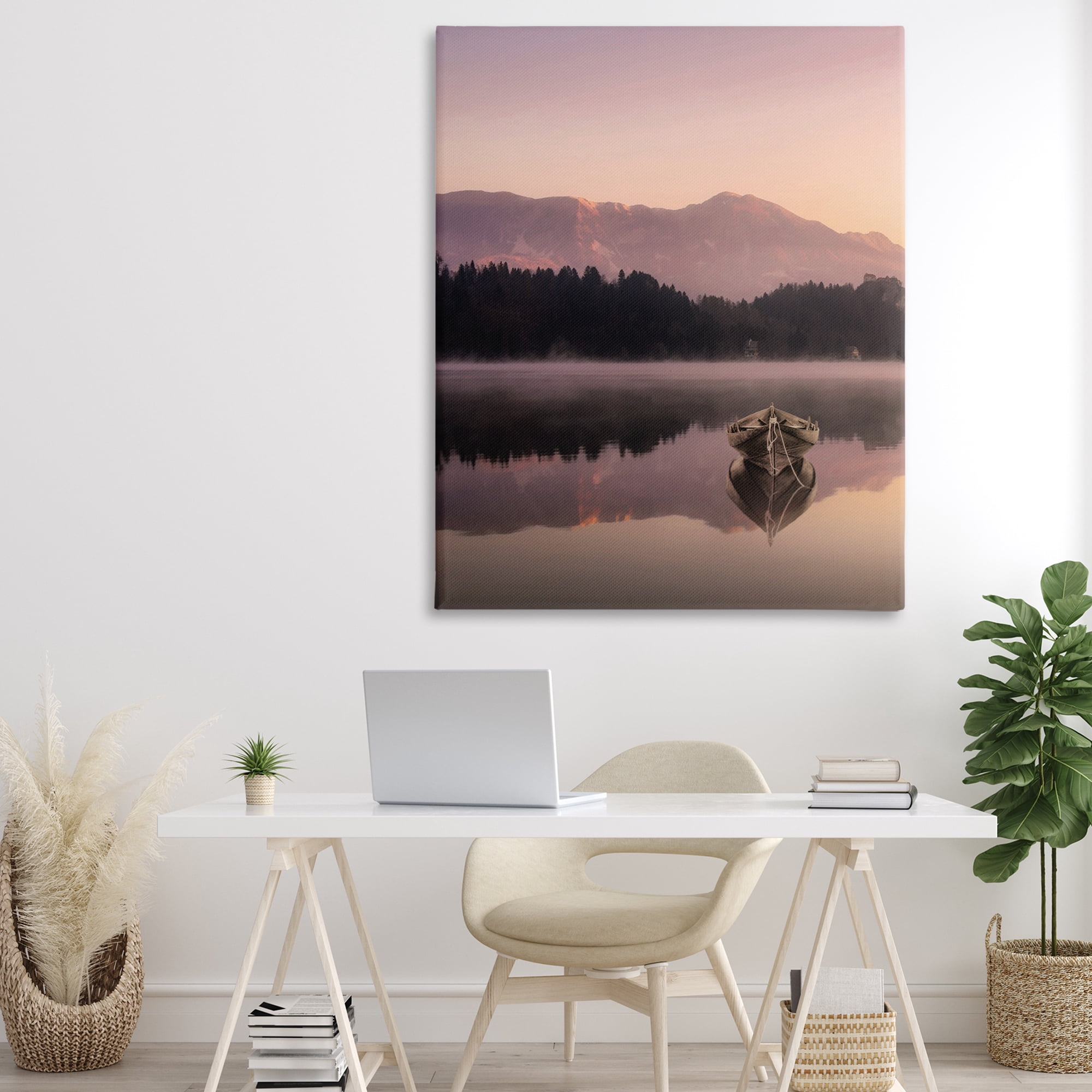 Stupell Industries Tranquil Lake Sunsets Canvas Wall Art, design by Marcus Prime