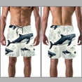 thumbnail image 3 of luoweisi Men's Beach Shorts Quick Dry Swim Trunks with Mesh Lining Whale L, 3 of 5