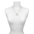 thumbnail image 3 of Delight Jewelry Silvertone Mini Smiley Face Joy Ring Charm Necklace, 18", 3 of 4