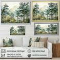 thumbnail image 4 of Designart "Tonalism Pines Pointillism I" Landscapes Wall Decor, 4 of 5