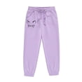 thumbnail image 5 of Toddler Baby Girl Outfit Floral Top Linen 12 18 24M 2T 3T 4T Todder Clothes Tops + Pants Set,3-4 Years,Purple, 5 of 7