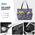 thumbnail image 2 of Wukai Watercolor Marine Animals Print Zipper Bag,large Beach Tote Bag,Waterproof Sandproof Bag,Grocery and Picnic Tote Travel Bag, 2 of 5