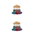 thumbnail image 2 of Pendientes coreanos Retro Minnieouse para mujer 6 uds alambre de oreja exagerado pendiente de gancho de borla, 2 of 6