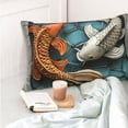 thumbnail image 4 of Honeii Colorful Koi Fish Art Print Pillow Cases,Plush Throw Pillow Covers,Decorative Pillowcase for Sofa, Couch, Living Room-14"x20", 4 of 6