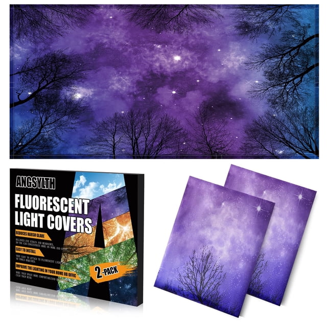 Cubiertas magnéticas para luces fluorescentes ANGSYLTH de 122 x 61 cm, paquete de 2