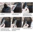 thumbnail image 3 of BRILLAR Herramienta para tejer el cabello con clip francés de moda (2 piezas) - Peinado trenzado torcido, accesorios para el cabello DIY para niñas y mujeres (negro), 3 of 5