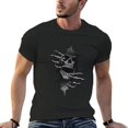 thumbnail image 2 of OUSIMEN T-Shirts Graphiques Skull pour Hommes et Femmes - 6TG, 2 of 4
