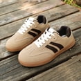 thumbnail image 5 of Willtoo Womens Platform Sneakers Lace Up Low Top Round Toe Trainers Lightweight Gum Sole Fashion Casual Walking Tennis Shoes, 5 of 5