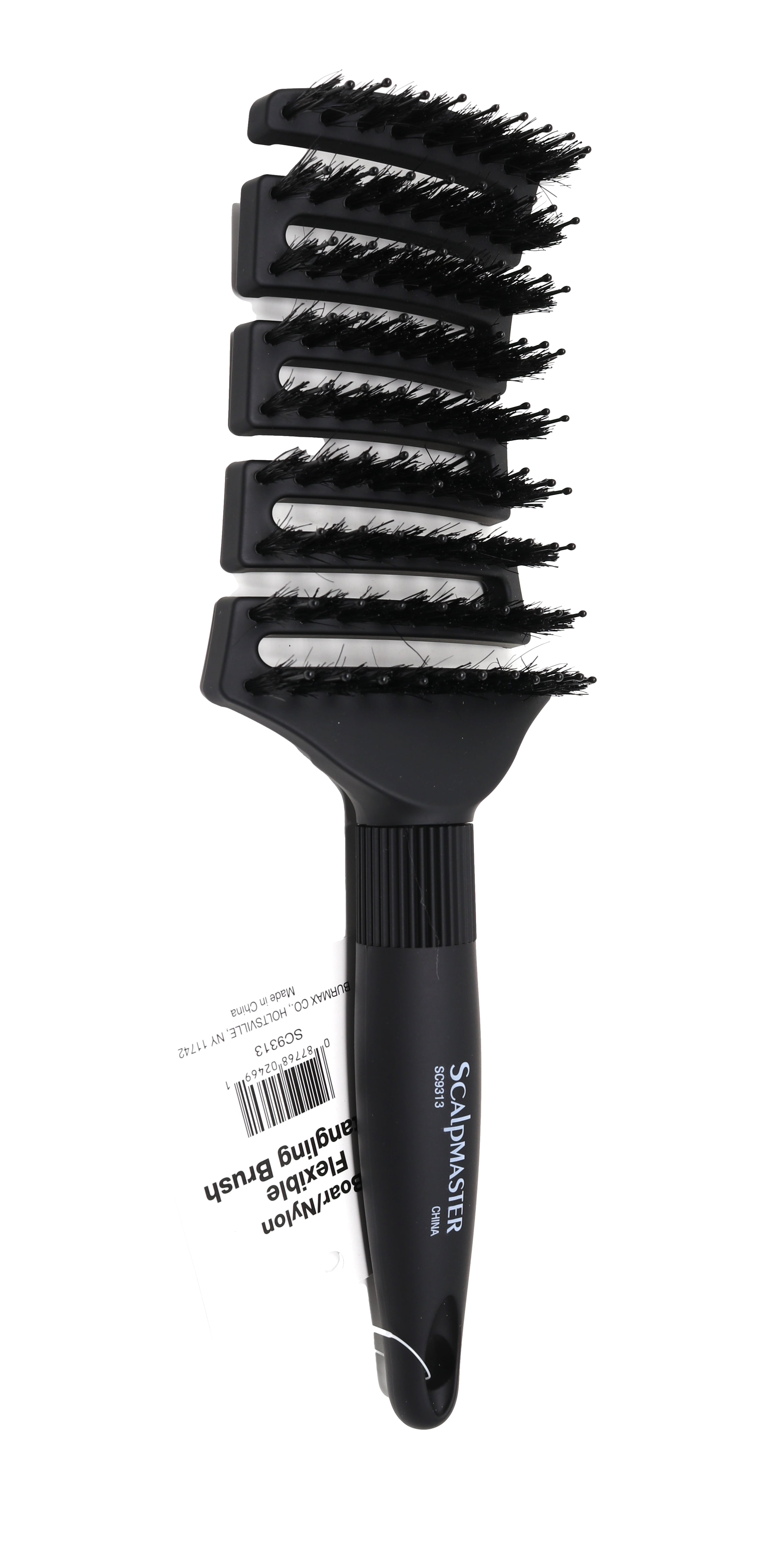 Scalpmaster Doubled Sided Clipper Cleaning Brush Black – diy hair company