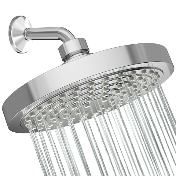 Winthorpe Conservation Rain Shower Head - Chrome - High Pressure 1.8 GPM Low Flow Rate - Water Saving