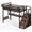 Black,Twin XL, variant on Bellemave Twin Loft Bed with Desk, Metal Loft Bed with Storage & Wardrobe, High Loft Bed with LED Lights & Charaging Station, Heavy Duty Metal Frame with Pegboard & Baskets for Teens Adults, Black