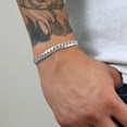 thumbnail image 7 of Nuragold 10K Real White Gold Solid Miami Cuban Link 7mm Chain Bracelet (7.5"-9") Italian Jewelry for Men, 7 of 7