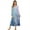 Butterfly Floral Blue Violet, variant on Women's House Dress Full Length Nightgown Button Down Housecoat Soft Cozy Long Sleeve Lounge Dress Comfort Sleepwear Nightdress, 3XL, Cherry Blossom Pink Violet