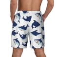 thumbnail image 4 of Haiem Party Shark Cute Mens Swim Trunks with Compression Liner 2 in 1 Swimming Shorts Stretch Swimwear Quick Dry,Board Shorts-XX-Large, 4 of 9