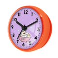 thumbnail image 4 of DimyFew Wall Clock Waterproof Bathroom Clock Small Digital Round Clock with Suction Cup Anti Fog Feature for Quick Mounting Suitable for Restroom Bedroom Orange, 4 of 8