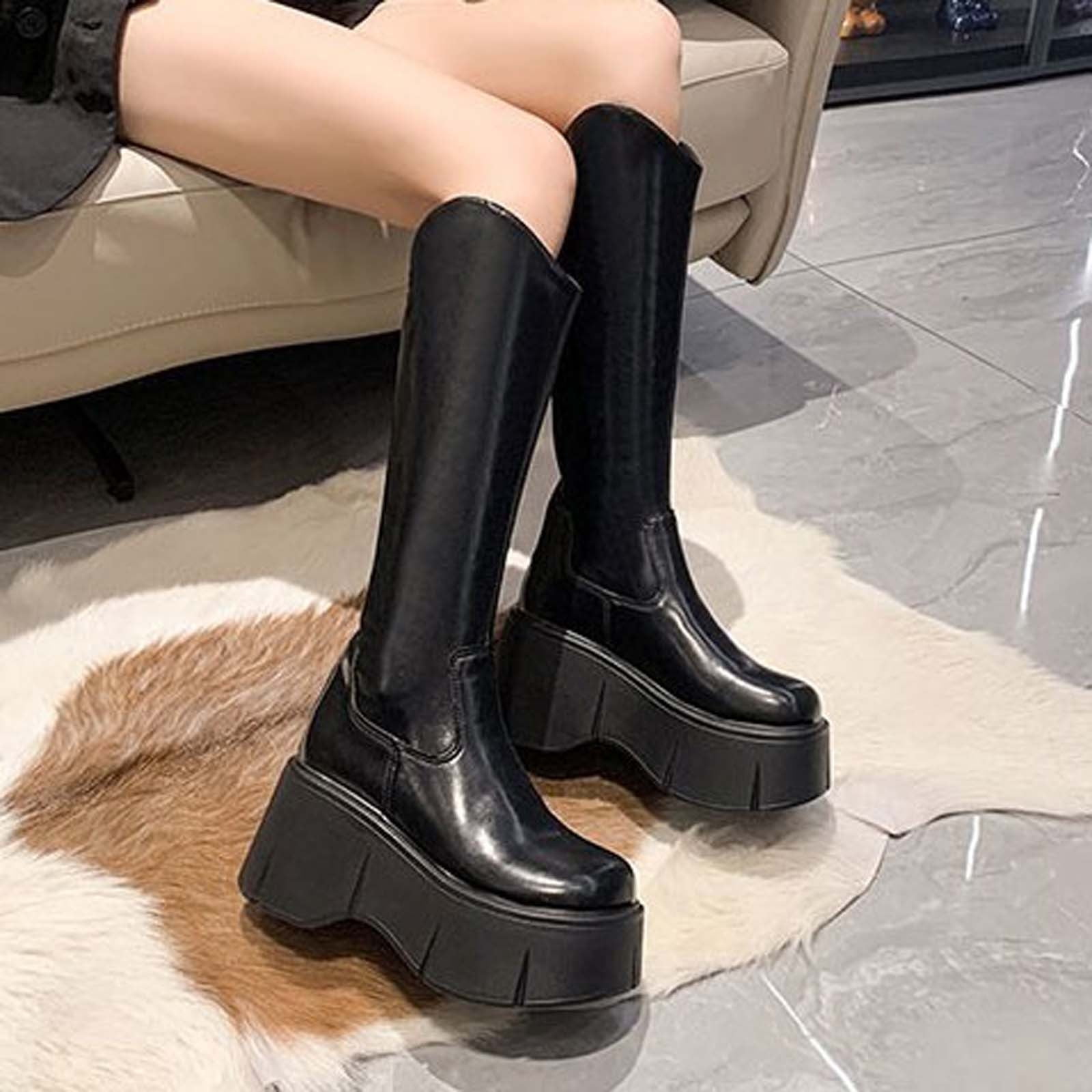 High-Heels Knee High Boots-Christmas 