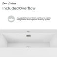 thumbnail image 4 of Concorde 24" Rectangle Console Sink with Matte Silver Legs, 4 of 11