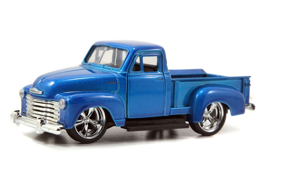 1953 Chevy Pickup Truck, Blue - Jada Toys Just Trucks 97007 - 1/32 scale Diecast Model Toy Car