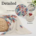 thumbnail image 3 of 4th of July Floral Throw Pillow Cover 24 x 36 Inch Decorative Pillow Cover Vintage Red Blue Roses Patriotic Lumbar Pillowcase Seasonal Rectangle Cushion Case for Couch Sofa Bed Living Room, 3 of 9