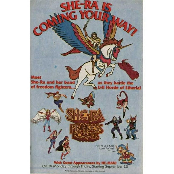 Pop Culture Graphics MOVCB65911 She-Ra Princess of Power Movie Poster, 11 x 17