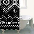 thumbnail image 5 of Bohemian Tribal Ethnic Shower Curtain 36x72 Inches Polyester Fabric Earth Tone Vintage Pattern Bathroom Décor, 5 of 5