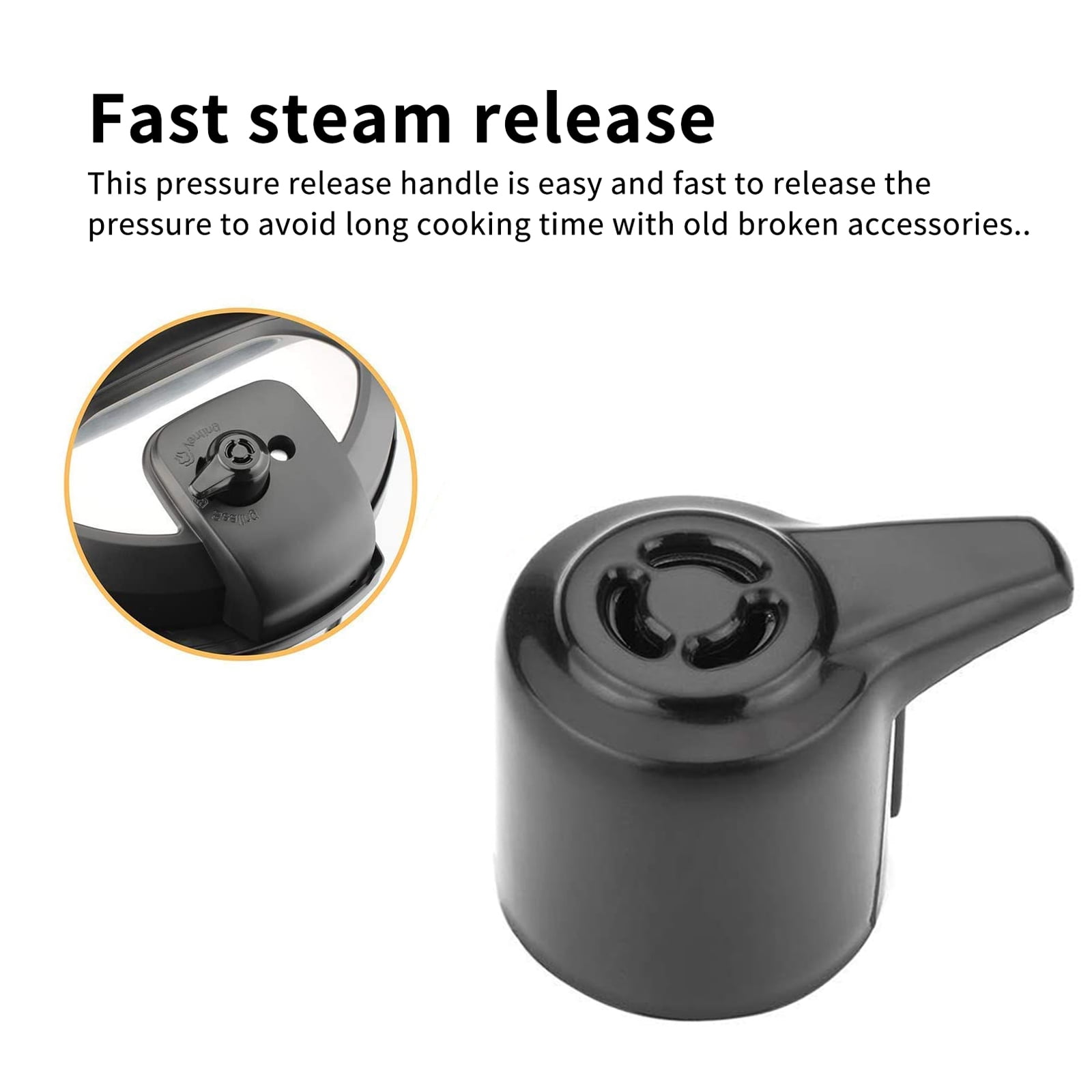 Steam Release Valve Universal Pressure Valve Release Handle Electric  Pressure Cooker Valve Replacement Part 