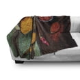 thumbnail image 3 of Spice Soft Flannel Fleece Throw Blanket, Illustration of Bowls and Spoons Arranged Traditional Cultural Vibes Scented, Cozy Plush for Indoor and Outdoor Use, 50" x 70", Multicolor, by Ambesonne, 3 of 6
