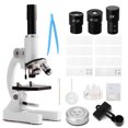 thumbnail image 1 of 64X-2400X Monocular Optical Microscope Elementary School Children Science Experimental Biology Teaching Microscope Children Birthday Gifts, 1 of 7
