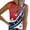 Multicolor22, variant on Kctiaxy 4th of July Womens Tank Tops Independence Day Printed Ribbed V Neck Sleeveless Tops Fashionable Casual Summer Tops for Beach Vacation