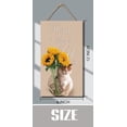 thumbnail image 4 of Home is Where The Cat is Wooden Hanging Sign Funny Animal Wall Art for Bedroom Living Room Cat Front Door Sign - 12x6 inches - Wooden Door Hanger Gift for Birthday Anniversary Christmas, 4 of 6