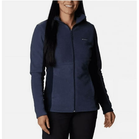 Columbia Women Size X-Small Basin Trail III Full Zip Fleece Jacket Sweatshirt Blue