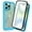 Blue, variant on iPhone 14 Pro Case with Built in Screen Protector,Dteck Full-Body Shockproof Rubber Hybrid Protection Crystal Clear PC Back Protective Phone Case Cover for iPhone 14 Pro,Black