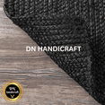 thumbnail image 4 of DN HANDICRAFT Natural Handmade Jute Area Rug Reversible Eco-Friendly Braided Floor Rectangle Solid Carpet (2.6x6 Sq Feet), 4 of 5