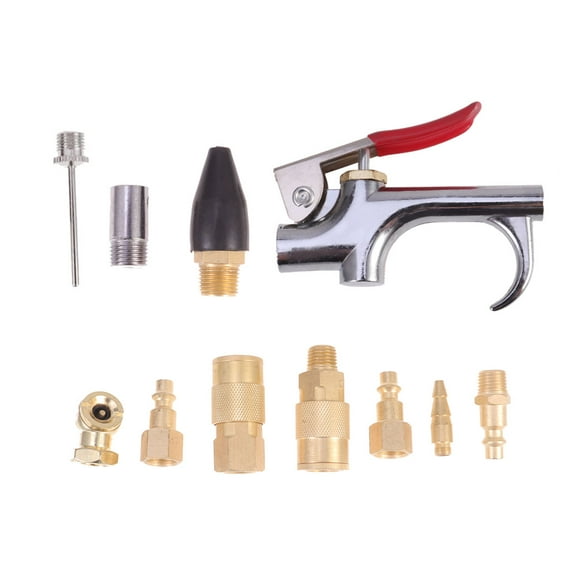 WHAMVOX 10pcs Air Compressor Fitting Quick Connector with Corrosion Resistant Brass Material