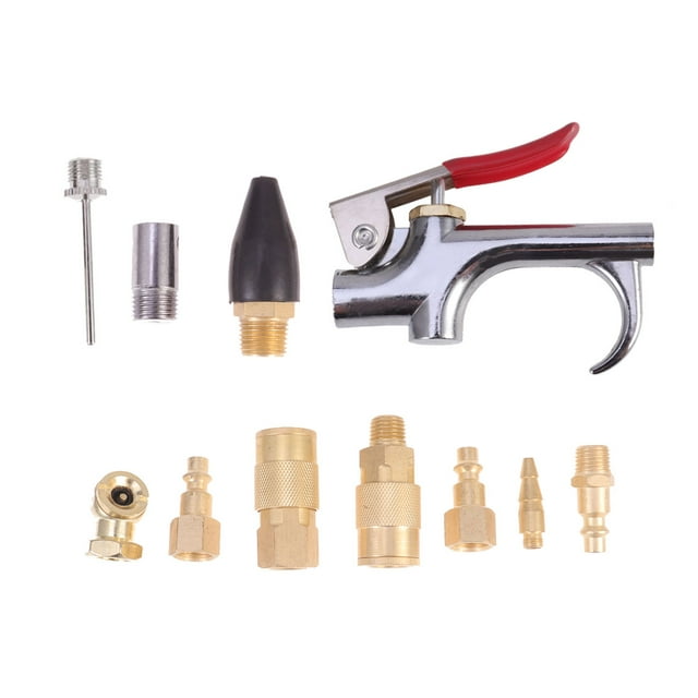 WHAMVOX 10Pcs Copper Quick Connector for Air Compressor Accessories American Style Male Hose Fitting Industrial Use