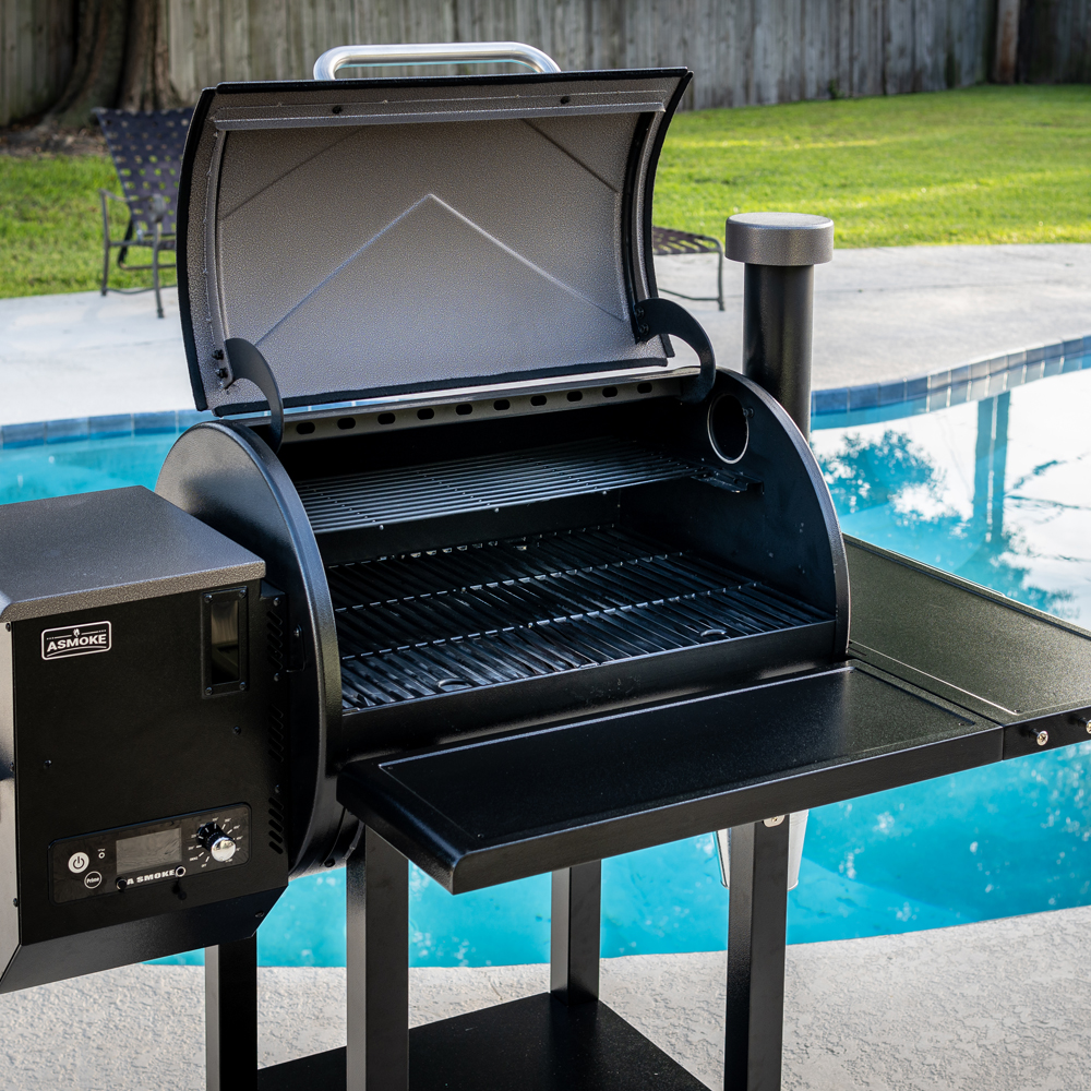 ASMOKE AS660N1 Wood Pellet Grill and Smoker 700 sq. in. with 2 Meat Probes, Chrome - image 5 of 13