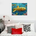 thumbnail image 5 of Orinice Underwater Fine Art Aesthetic Poster & Print Wall Painting for Home Decor, Set of 4 Canvas Wall Art Prints 16x12in, 5 of 6