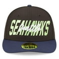 thumbnail image 2 of Men's New Era Black/Navy Seattle Seahawks 2022 NFL Draft Low Profile 59FIFTY Fitted Hat, 2 of 6