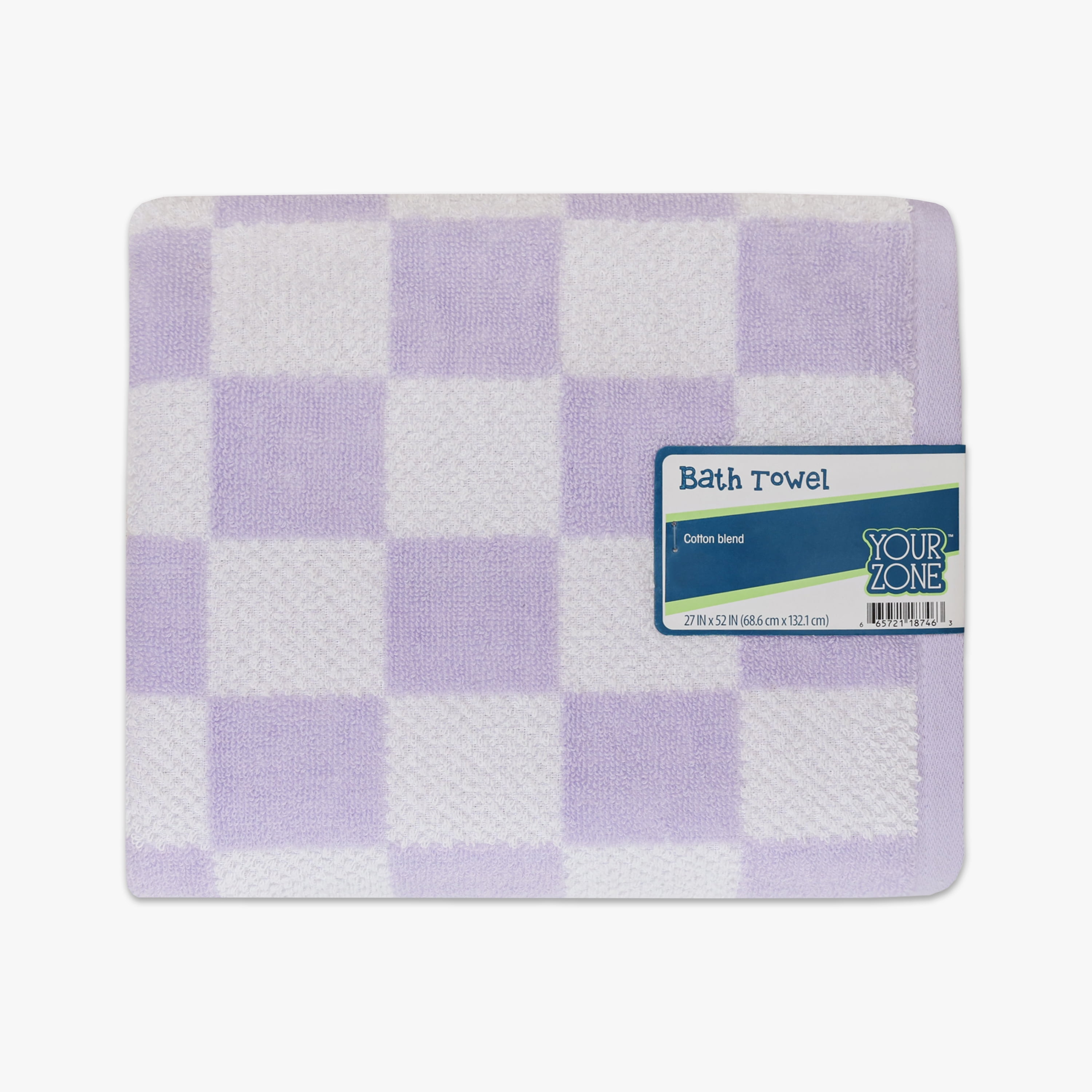 Your Zone Kids Bath Towel Cotton Blended Fabric, Purple